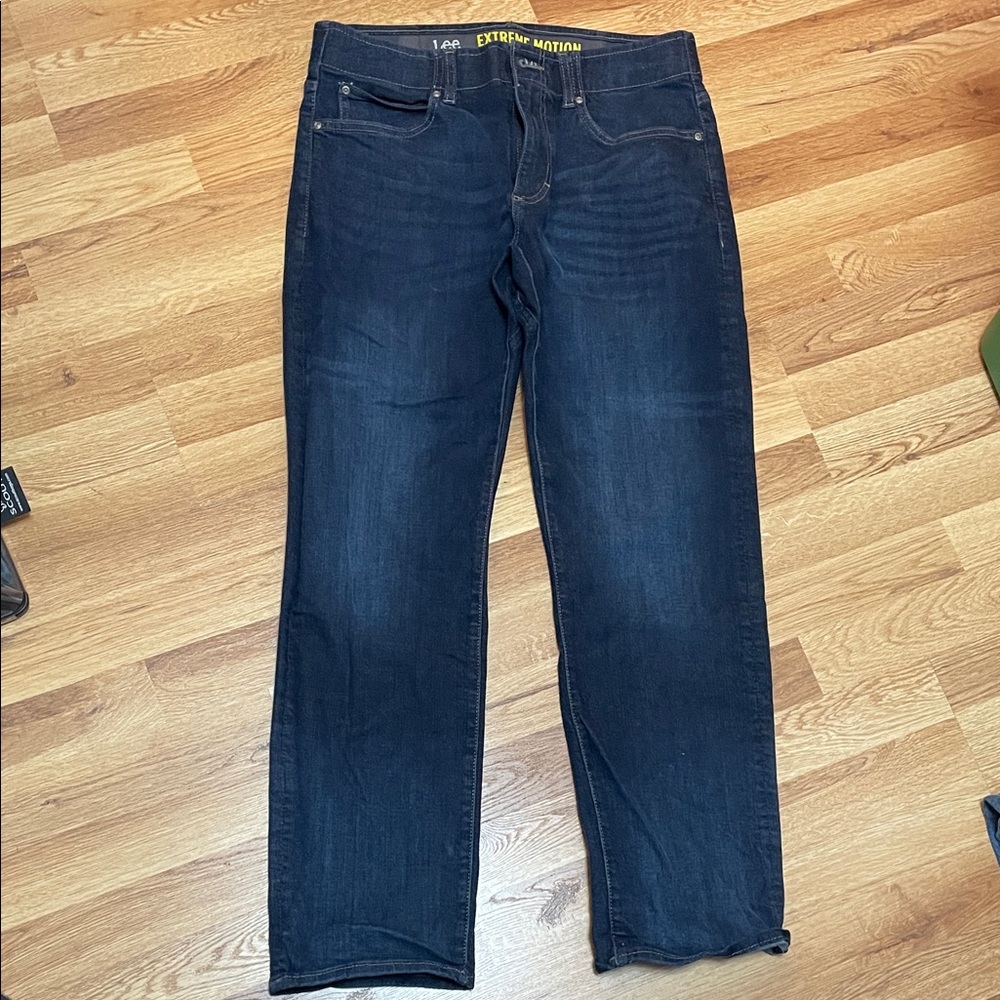 Lee Men's Slim Fit Straight Leg Jeans - Deep Indigo